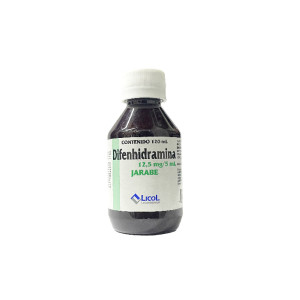 DIFENHIDRAMINA JARABE FRASCO X 120 ML